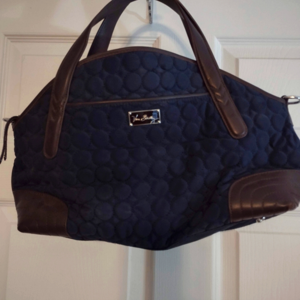Vera Bradley Navy/Leather Handbag
